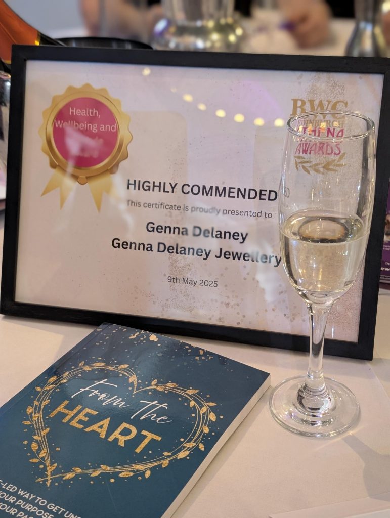 my highly commended award in the Health Wellbeing and Lifestyle category