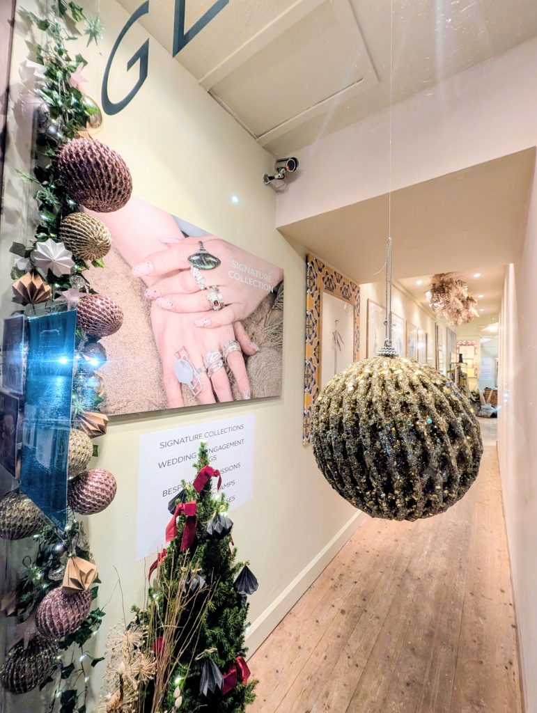 Christmas window in the gallery 